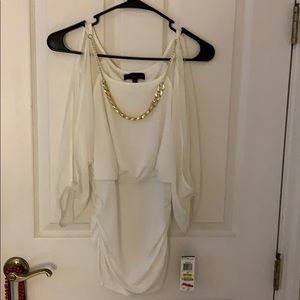 Material Girl airy white blouse